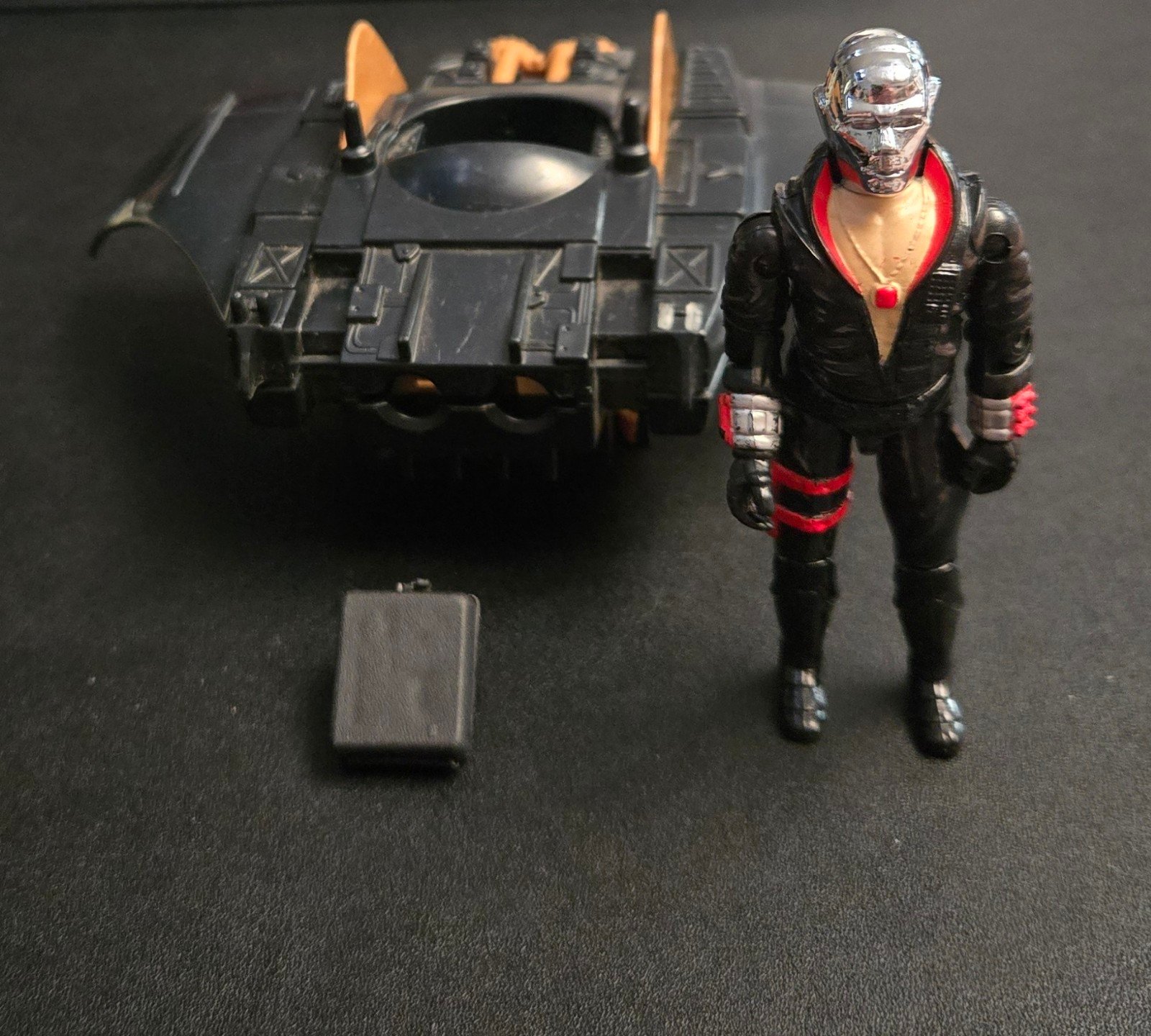 Vintage 1980's GI Joe Cobra Destro Despoiler And Destro Figure with Weapons Syst