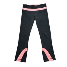 Lululemon Athletica Black Cropped Athletic Capri Leggings