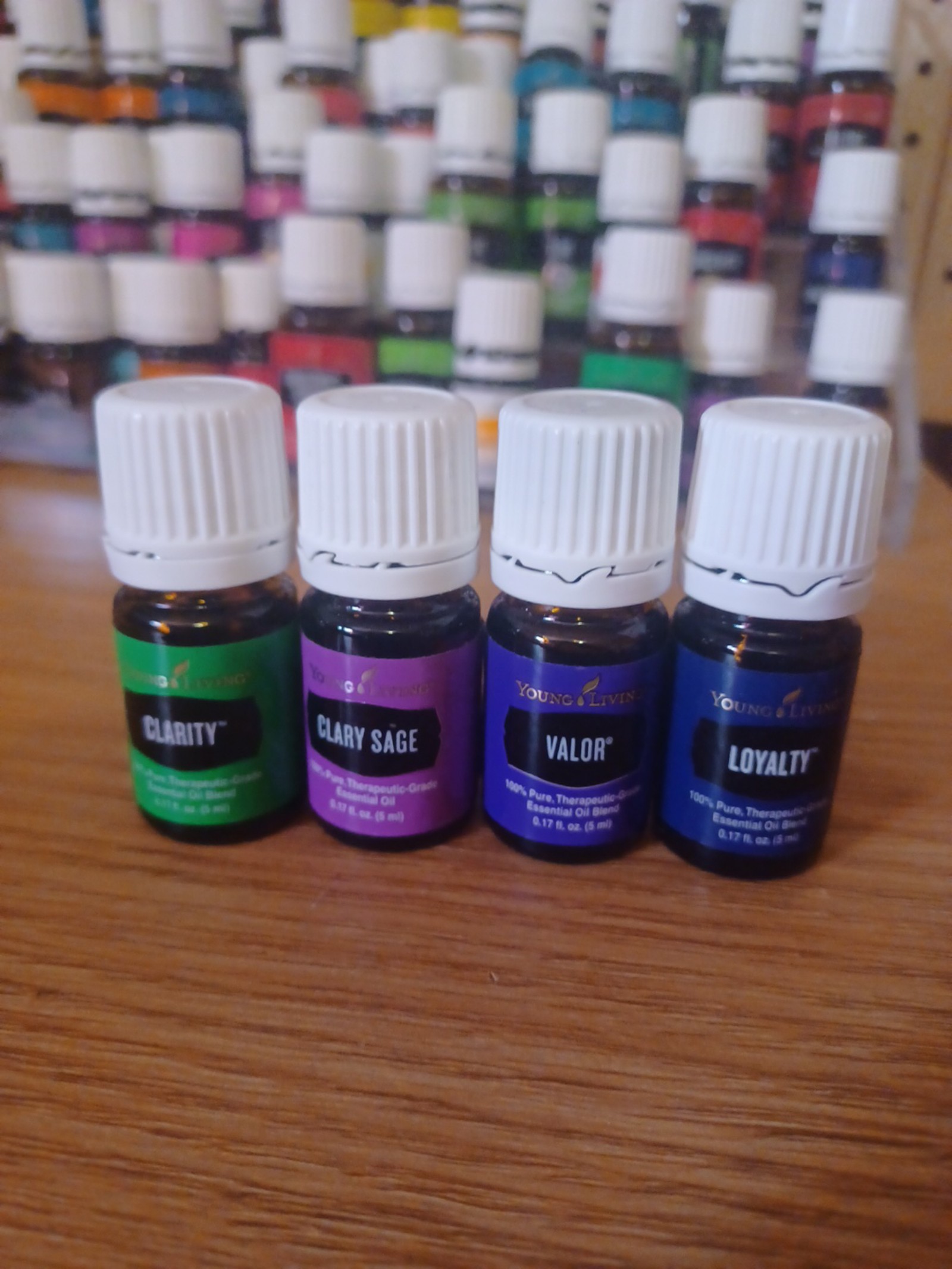 Young Living clarity, Clary Sage., valor, loyalty 5ml new never opened