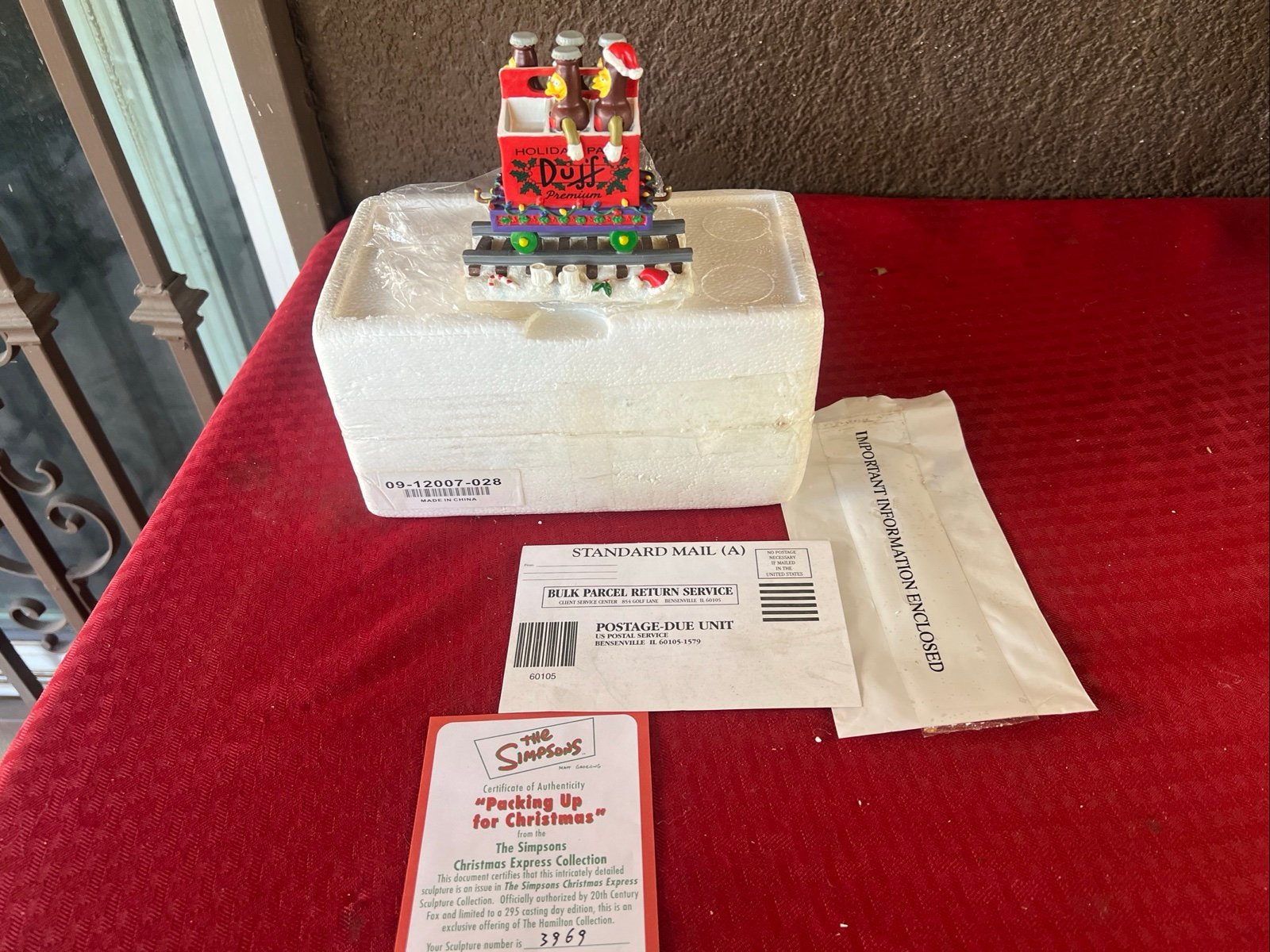 Hamilton Collection The Simpsons Express Packing Up For Christmas 3969
