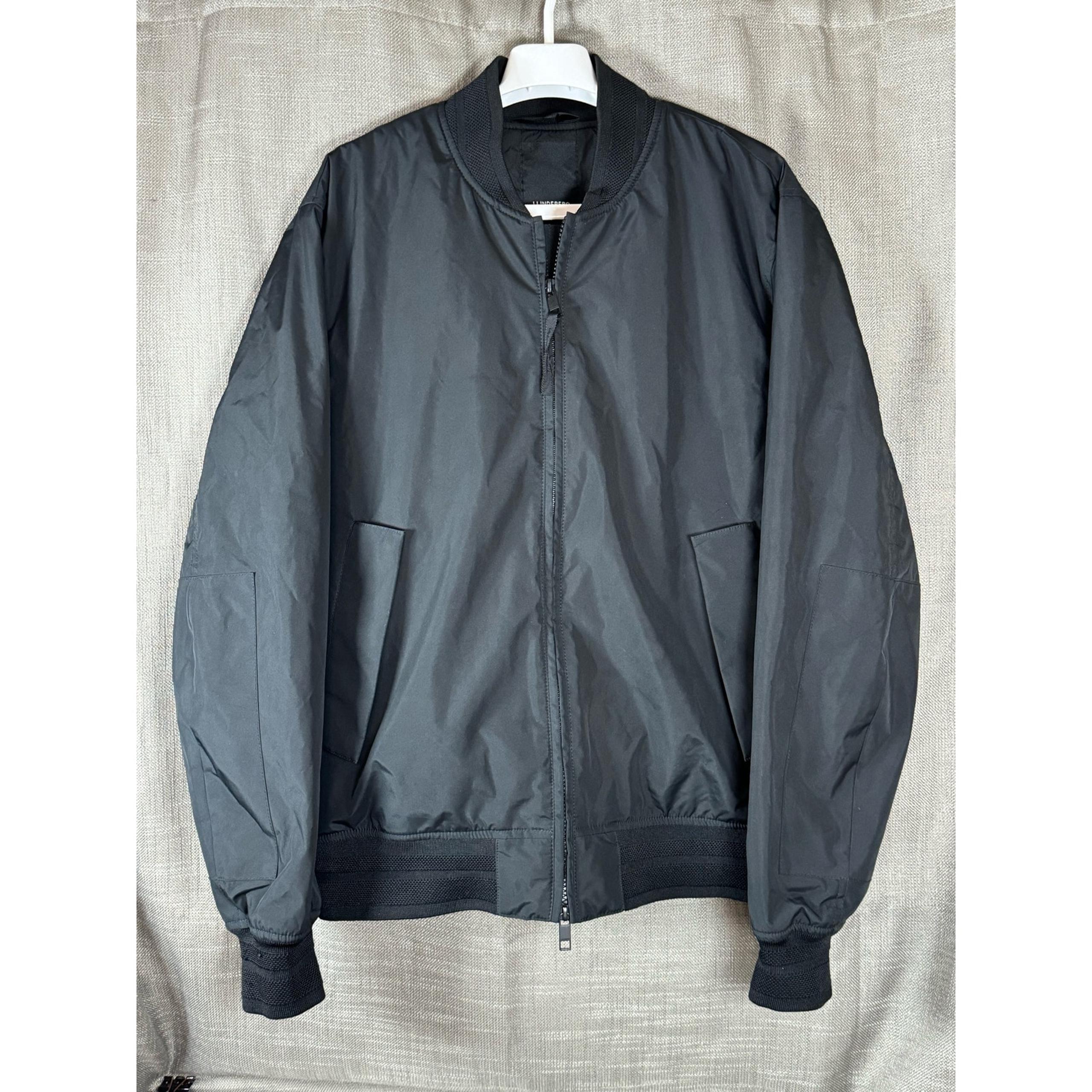 J. Linderberg Dwayne Bomber Black Jacket Mens Size L - USED