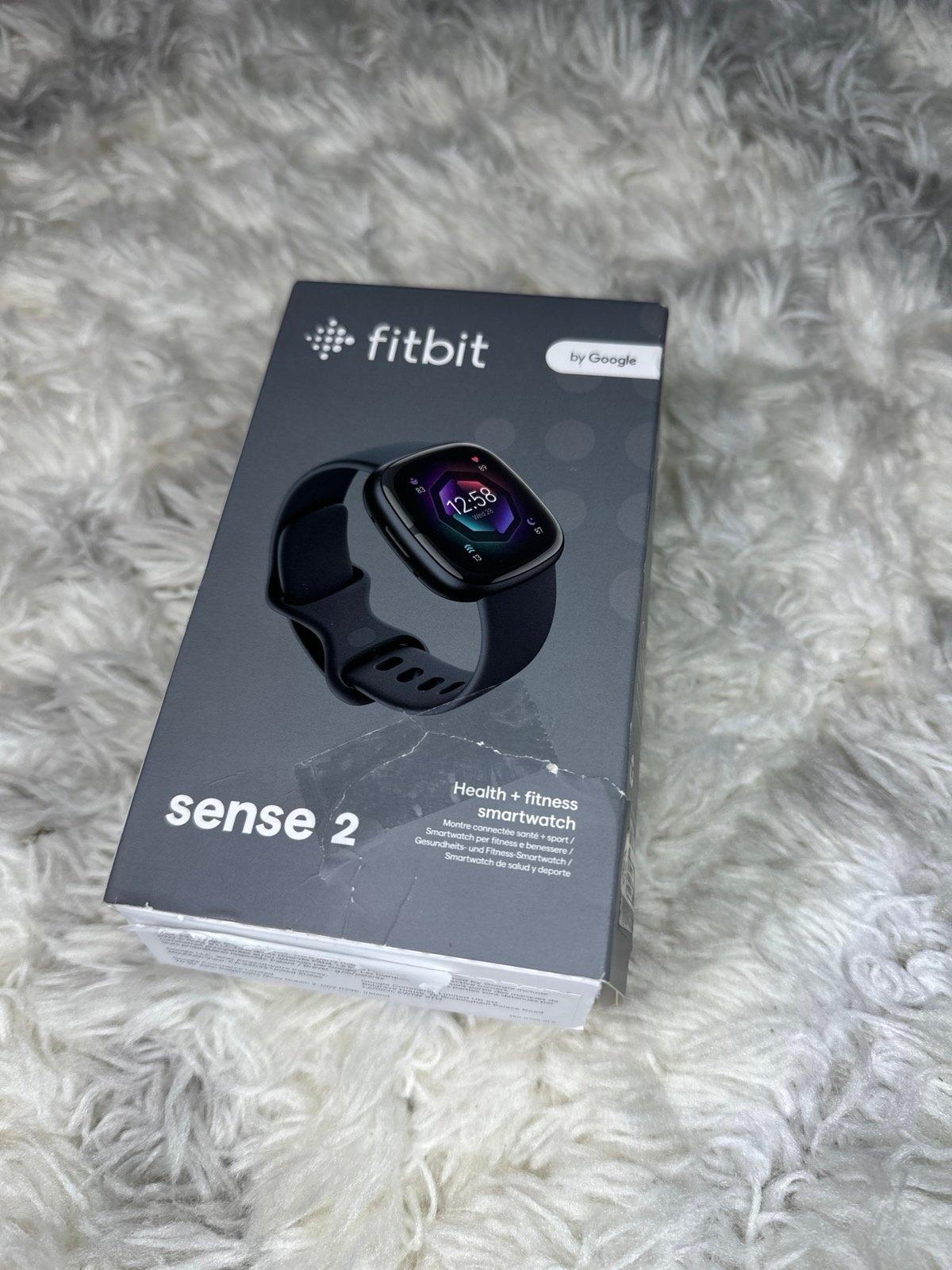 Fitbit Sense 2 Health/Fitness Smartwatch FB521BKGB - Grey/Graphite Open Box