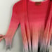 Missoni Pink Grey Multicolor Knit Long Sleeve Sweater Cardigan Size XS/2