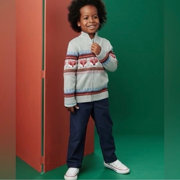 Tea Collection boys navy blue Relaxed Twill Pants 12