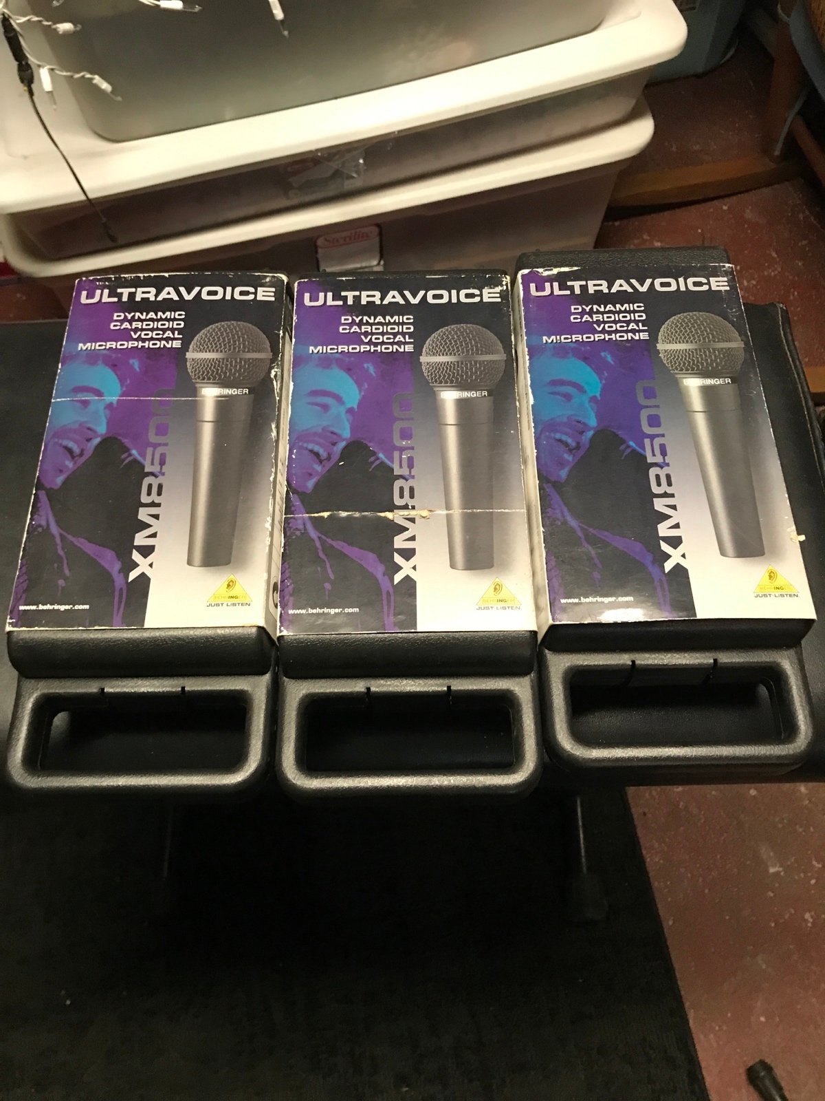 3 Behringer microphones
