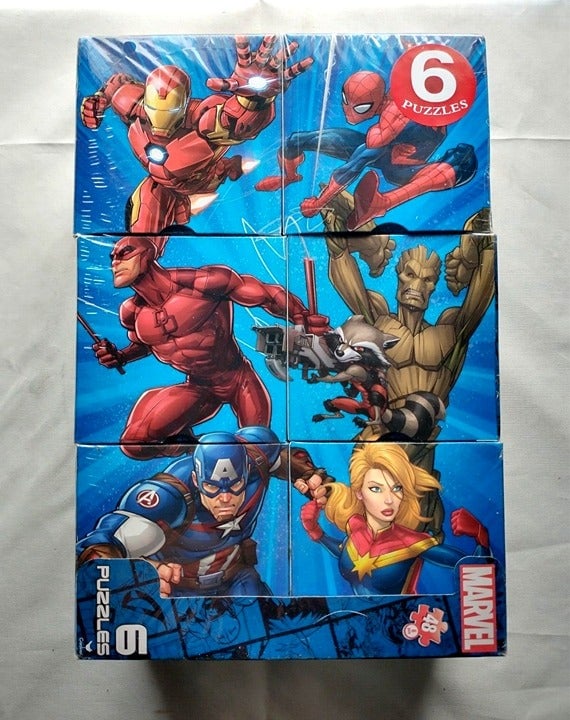 Marvel 6 Pack of Jigsaw Puzzle 48 Piece (9 inch x 10 inch)