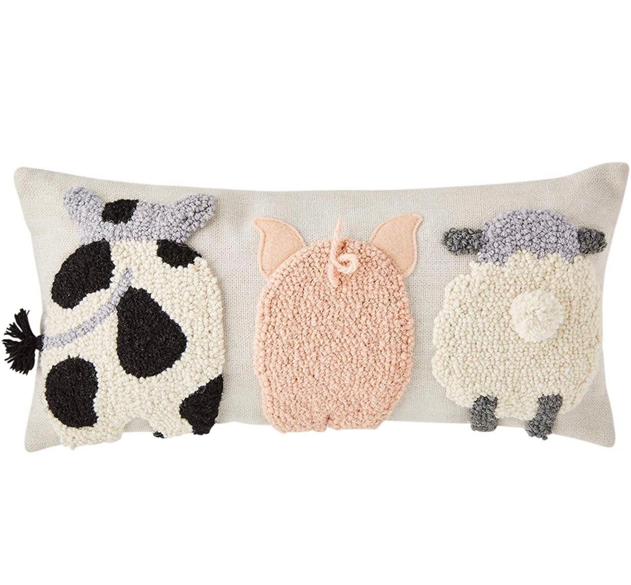 Mud Pie Lumbar GNOME Applique Pillow Cream Mud Pie Lumbar GNOME Applique Pillow Cream