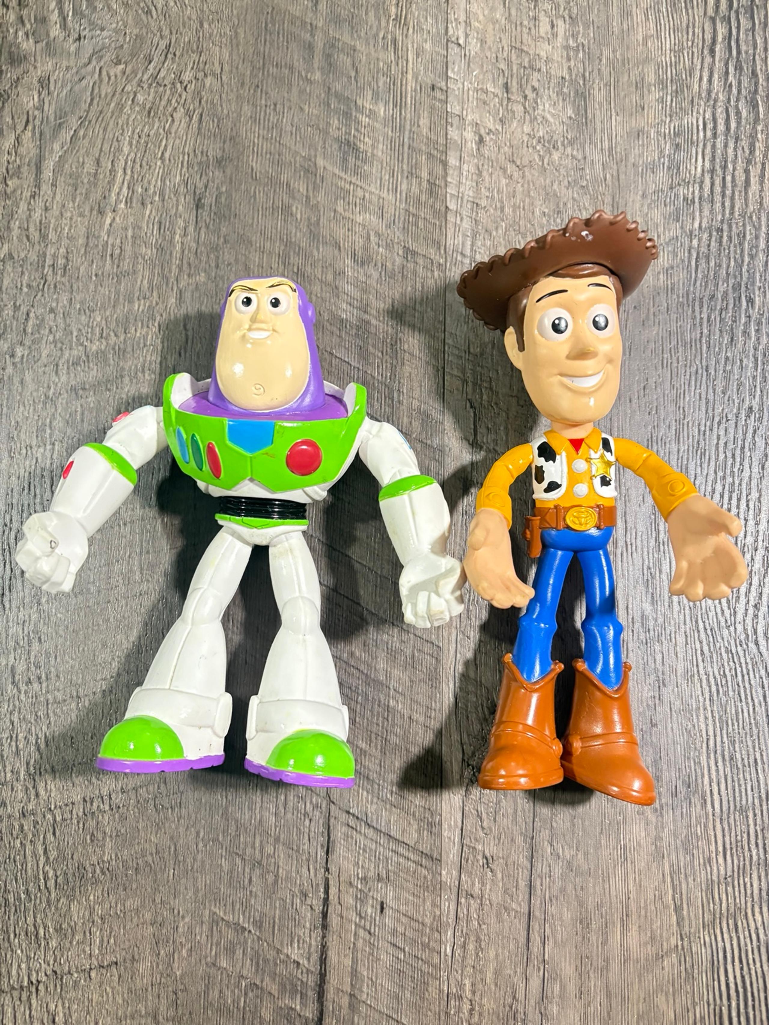 Toy Story 4 Woody Buzz Lightyear Action Figures Flextreme Bendable Disney Pixar