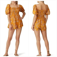 NWT Flynn Skye Off Shoulder Justine Romper Sz Small