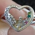 Sz8- unique sterling silver Foot Prints In The sand sunset rock wall ring