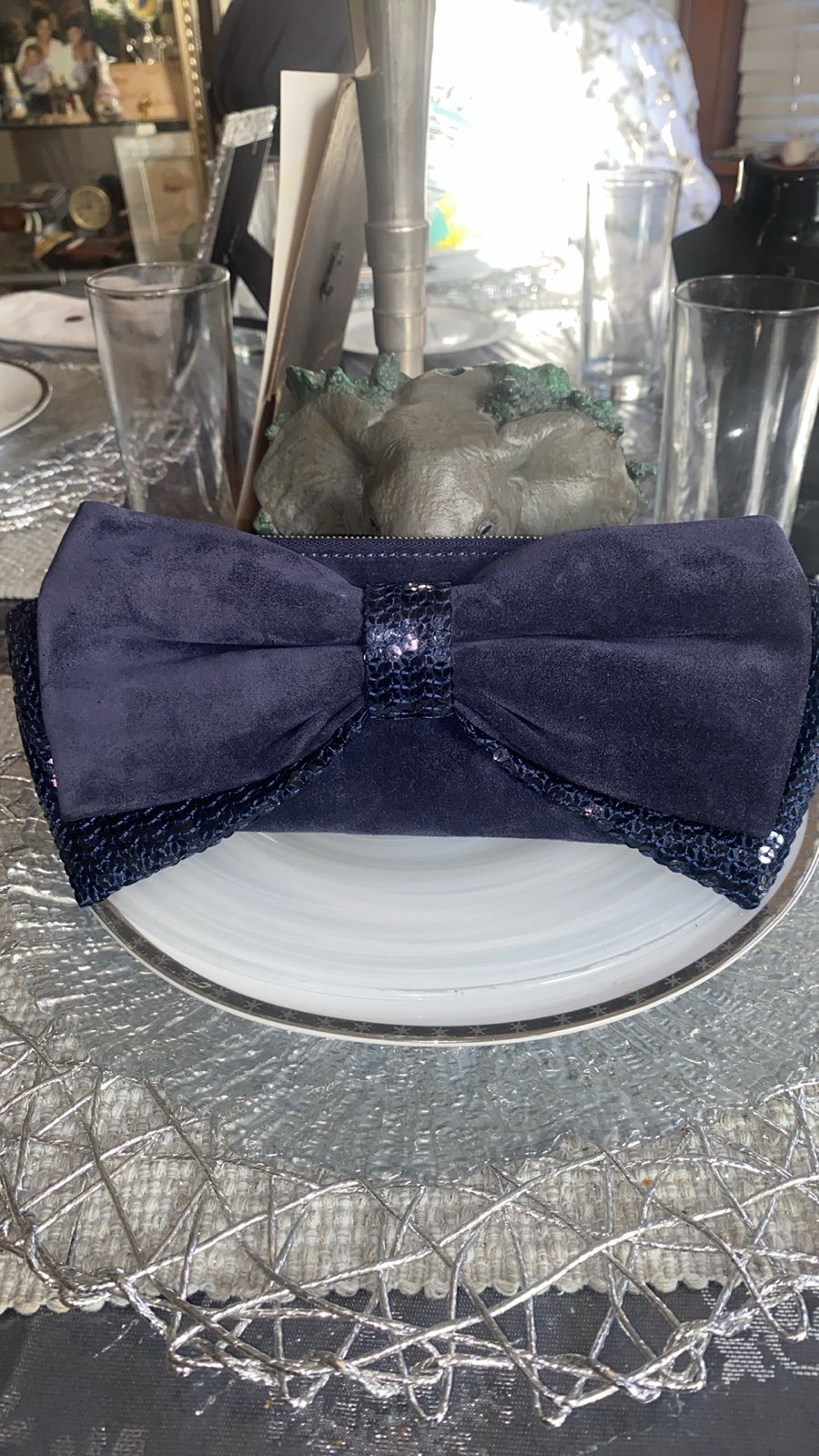 Rare Kate SPADE SUEDE VINTAGE Bow Tie