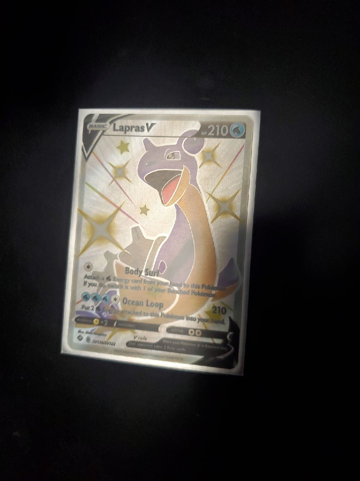 Lapras V shining fate card
