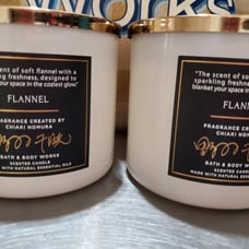 Bath & Body Works Flannel 3-Wick Candles
