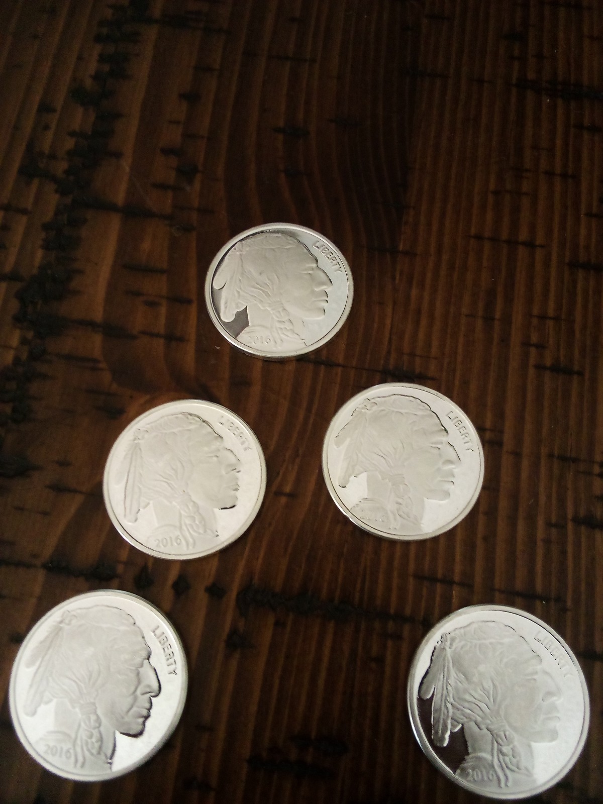 5oz of .999 buffalo/Indian pure fine silver