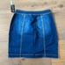 INC Embroidered Denim Mini Skirt Size 2P NWT