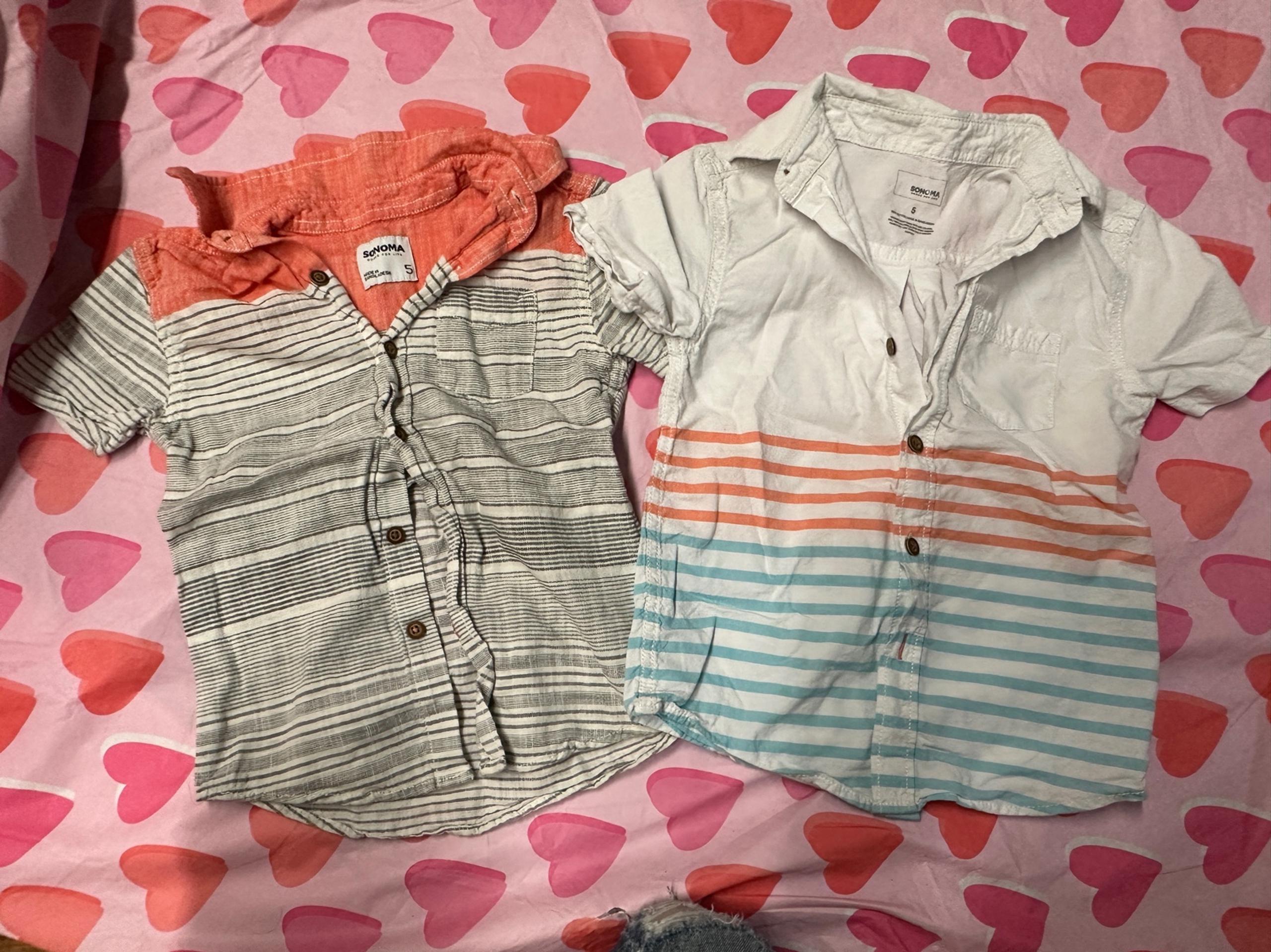 Sonoma size 5t button up shirts