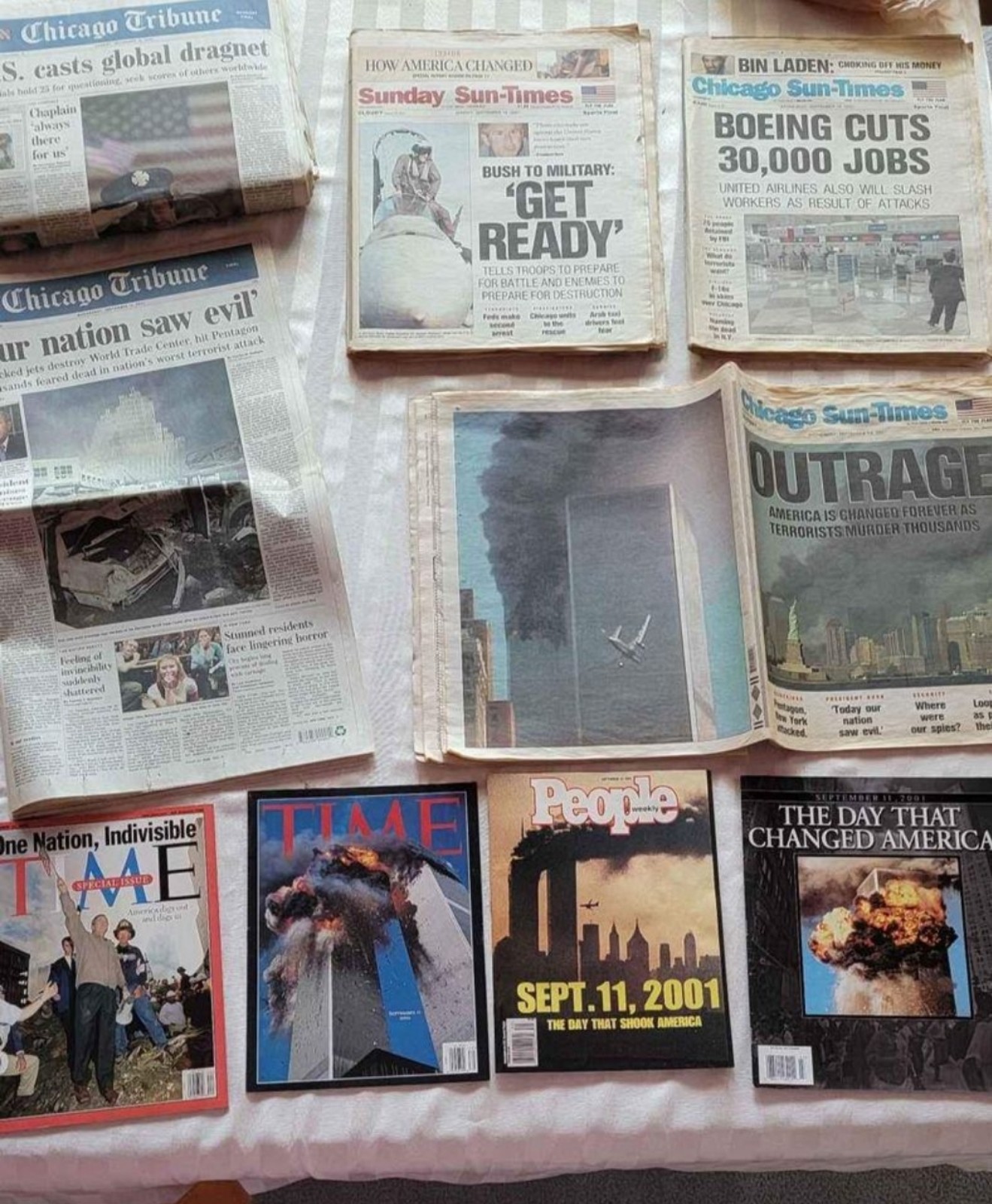 9/11 Newspapers/Magazines