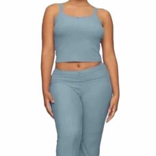 SKIMS Soft Lounge Lace Crop cami tank top, Scoop Neck, Ribbed, Size 4X Women’s