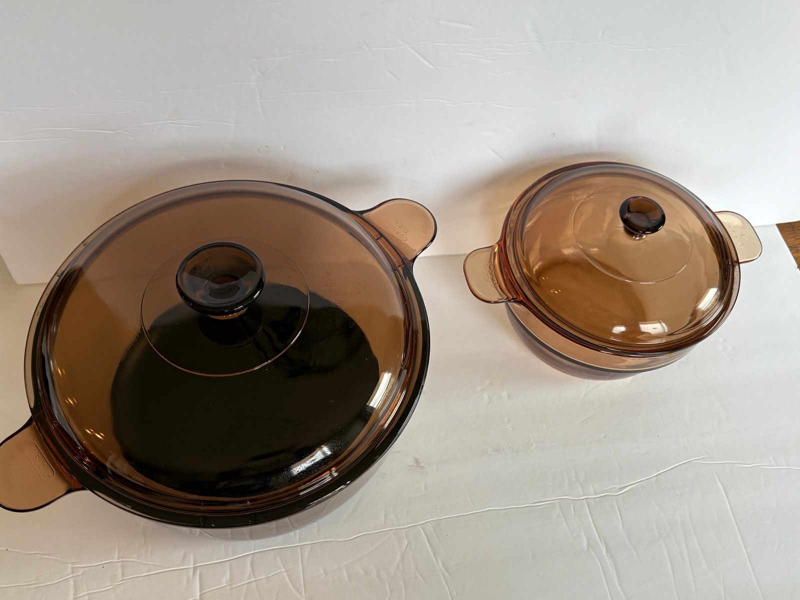 Corning Ware Amber Vison Visions 4.5 L Dutch Oven PotW/Lid, V20-B Double boiler