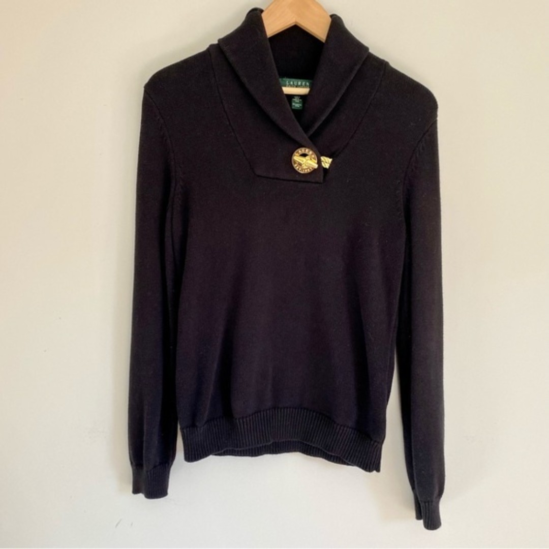 Ralph Lauren Toggle Neck Sweater
