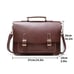 Black Leather Shoulder Messenger Bag
