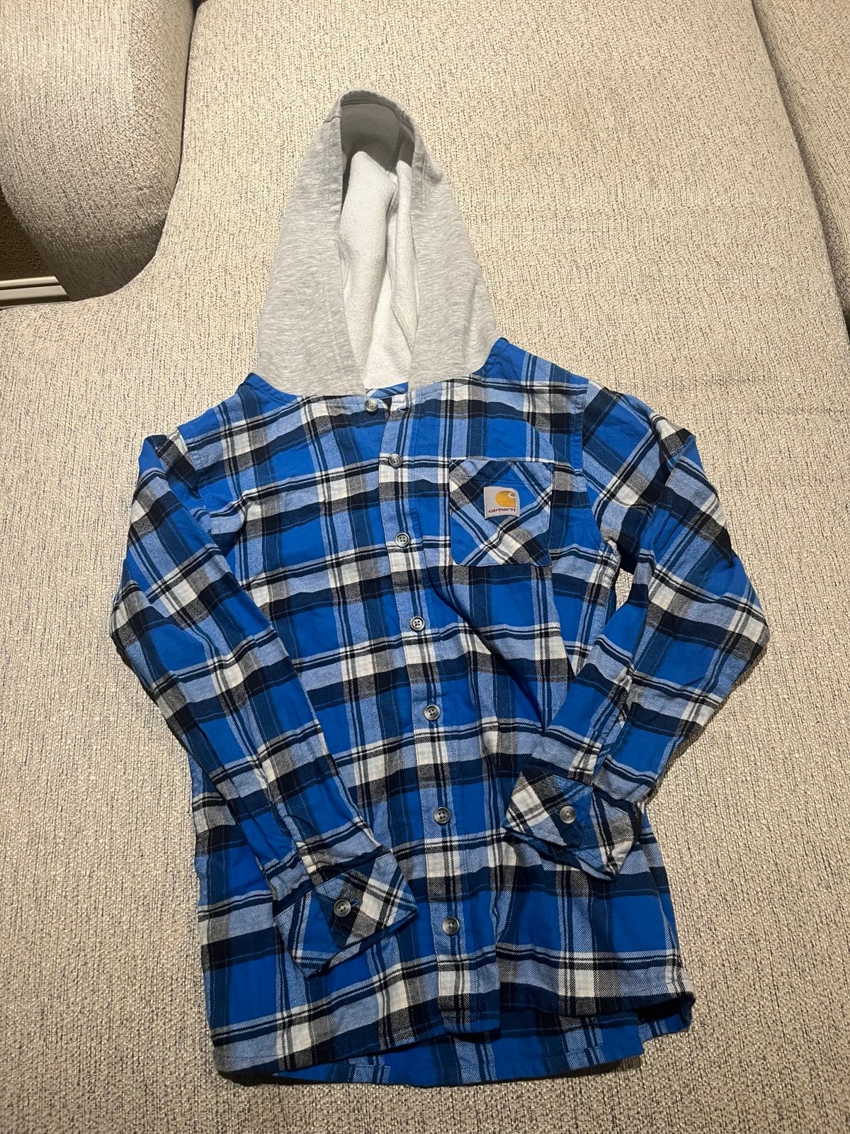 Boys button up flannel shirt