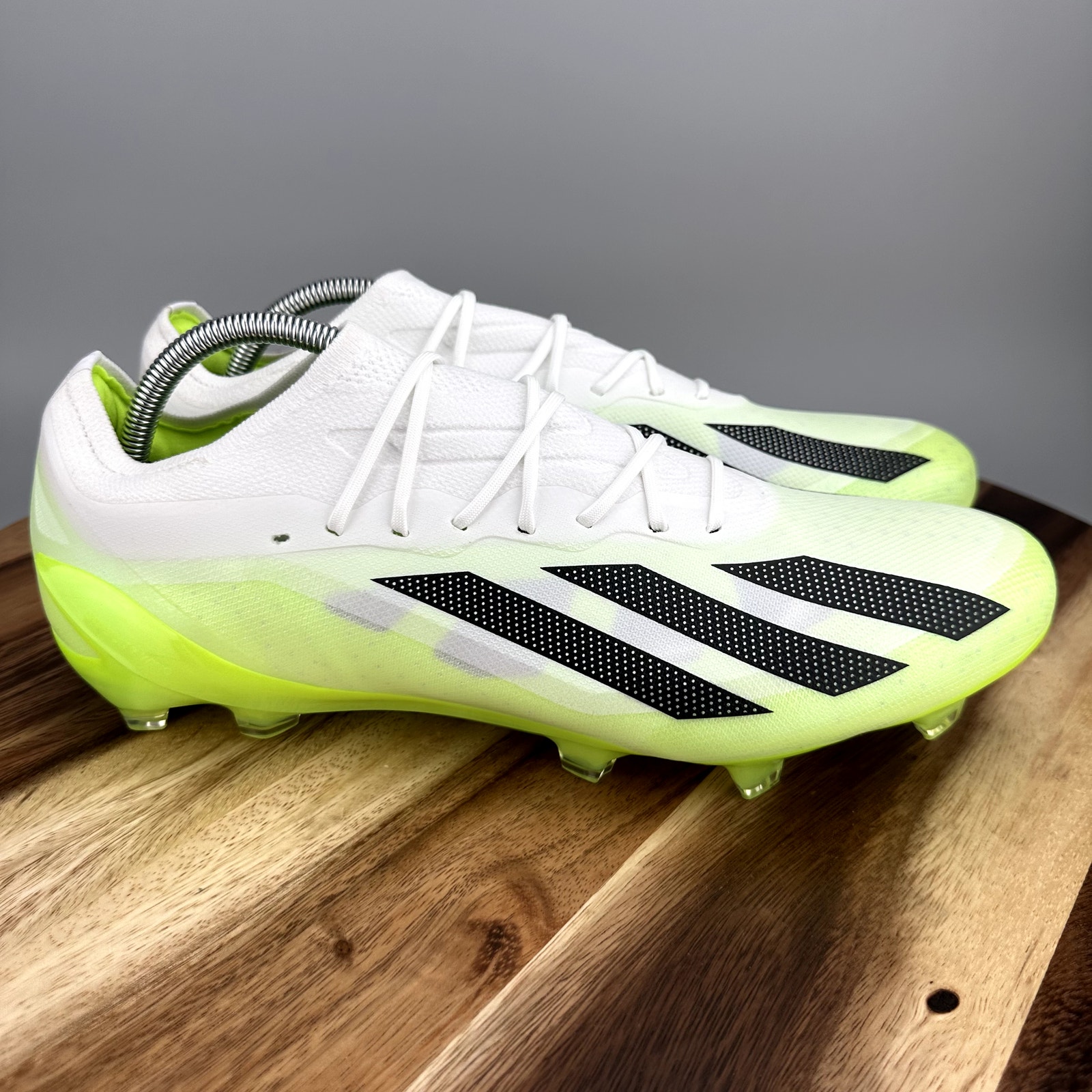 Adidas X Crazyfast.1 FG Soccer Cleats Boots Men's 13 White Green HQ4516 NEW