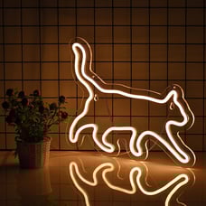 Cat Neon Sign for Wall Décor Signs with Dimmable Switch LED Neon Signs