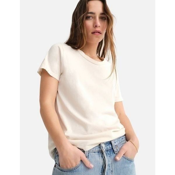 MATE the Label Organic Cotton Classic Tee in Bone Size S