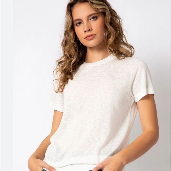 PJ Salvage Back To Basics S/S Top- Ivory