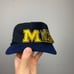 Vintage University of Michigan spellout wrap around hat