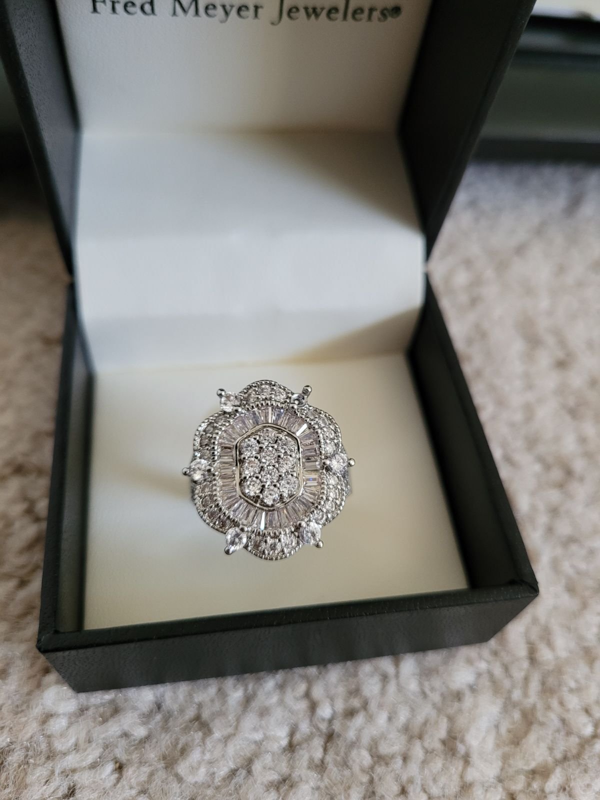 *sale* Statement Engagement Ring Size 8
