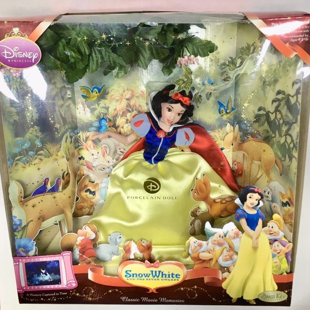 Brass Key Snow White Porcelain Doll NIB
