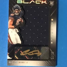 COLE KMET - 2020 PANINI BLACK NFL - SIZEABLE ROOKIE PATCH AUTOGRAPH RPA /50