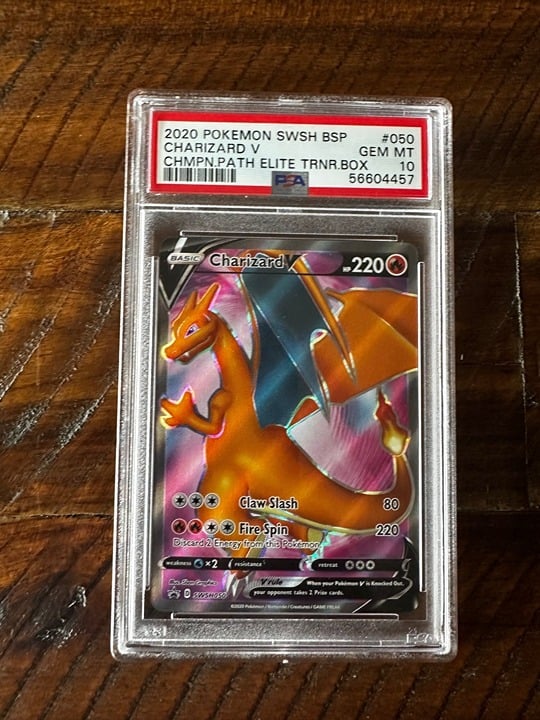 Pokemon Charizard V SWSH050 PSA 10