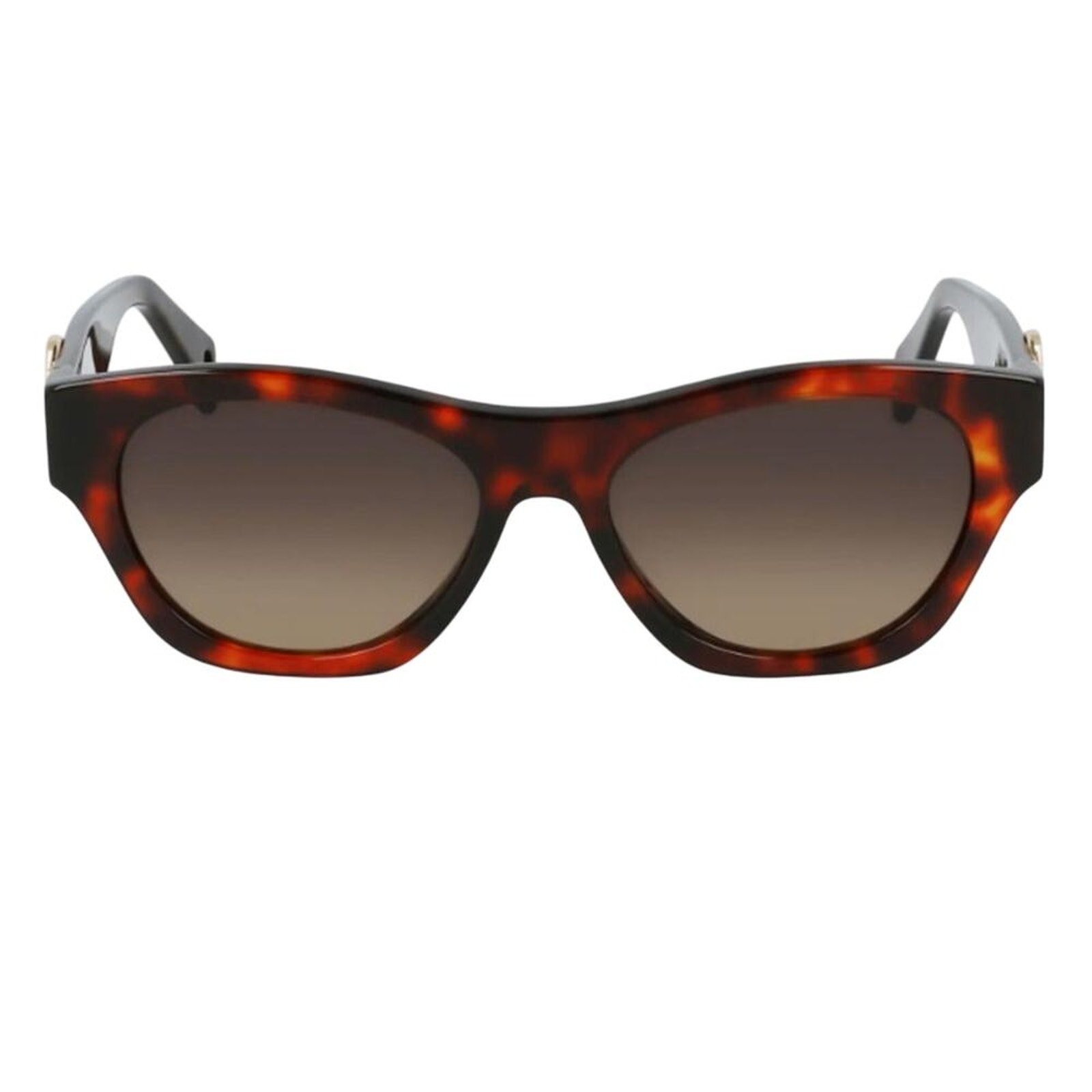 Lanvin Mother & Child 55mm Rectangle Sunglasses Havana Red
