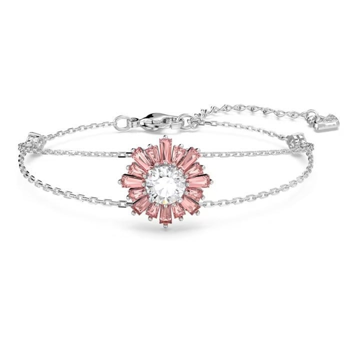 Swarovski Sunshine bracelet Pink, Rhodium plated 5642968