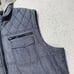 Bar III Women's XXL Full Zip Hooded Vest Sleeveless Jacket Quilted Navy Blue