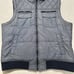 Bar III Women's XXL Full Zip Hooded Vest Sleeveless Jacket Quilted Navy Blue