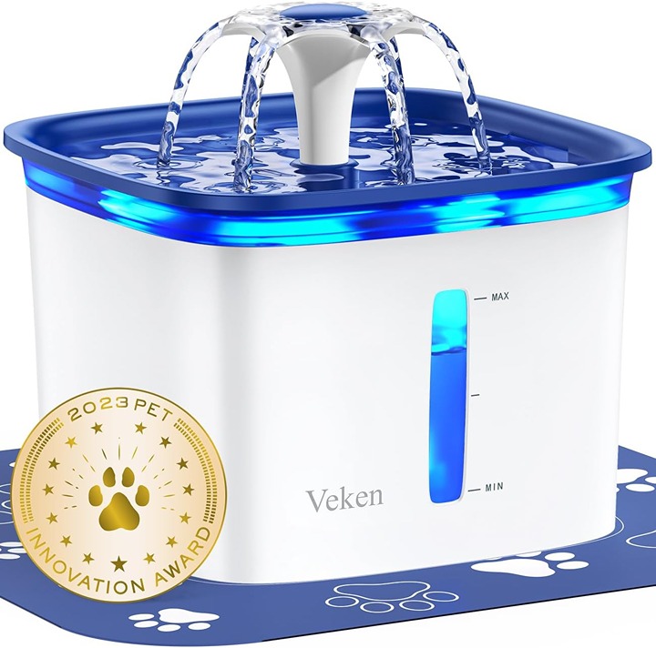 NEW 95oz/2.8L Pet Fountain, Automatic Cat Water Fountain Dog Water Dispenser