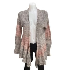ANTHROPOLOGIE Knitted & Knotted Mohair + Wool open front knit cardigan sz S
