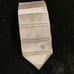 New Versace Silk Logo Cravatta Silver Gray Horizontal Stripe Tie