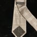 New Versace Silk Logo Cravatta Silver Gray Horizontal Stripe Tie