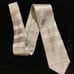 New Versace Silk Logo Cravatta Silver Gray Horizontal Stripe Tie
