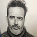 Original drawing of Jeffrey Dean Morgan on acid free Canson paper