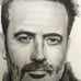 Original drawing of Jeffrey Dean Morgan on acid free Canson paper