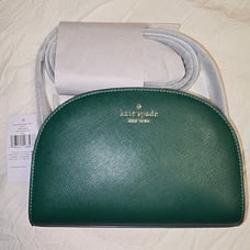 NEW KATE SPADE SAFFIANO LEATHER PURSE, GREEN