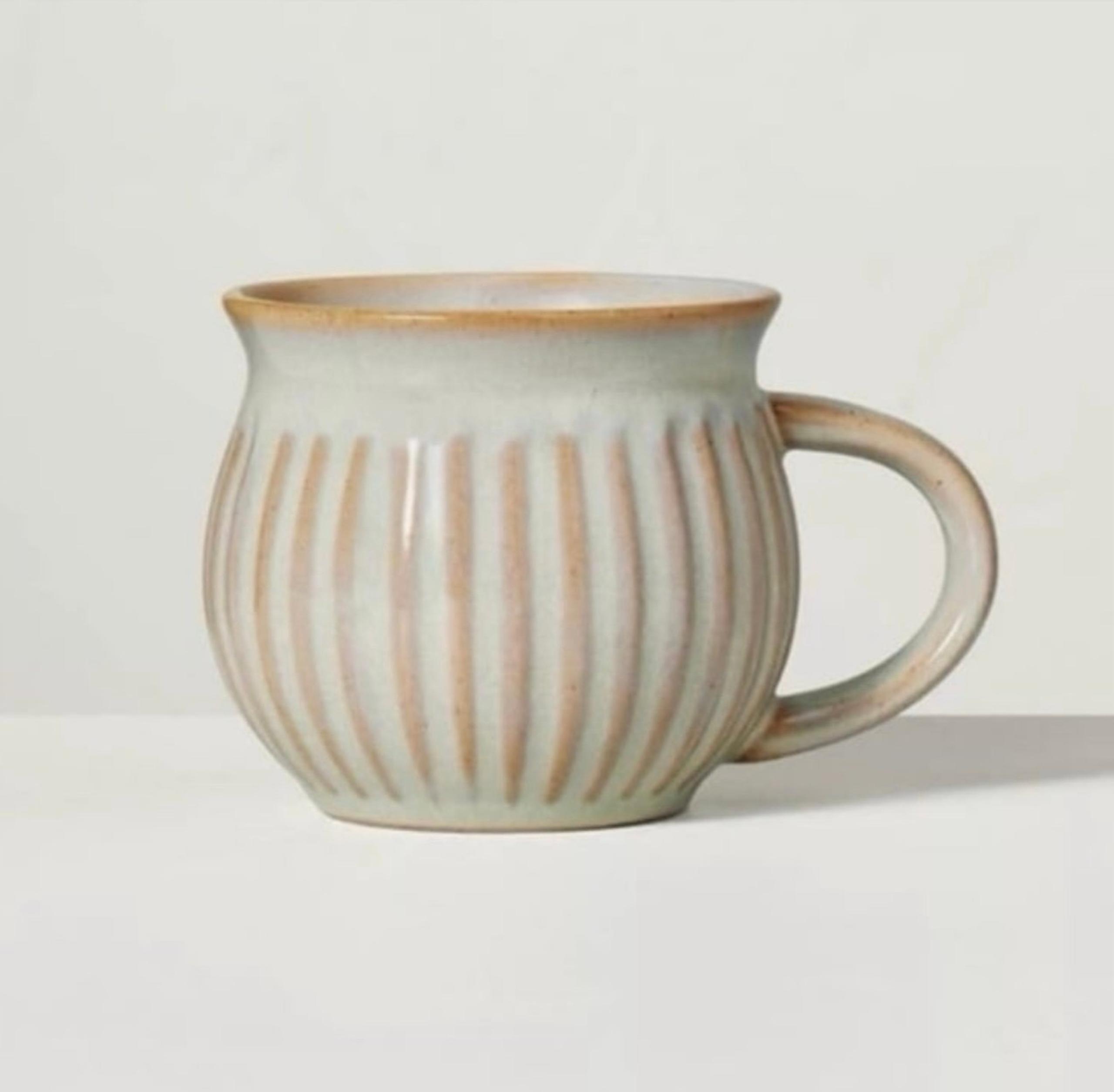 Hearth & Hand Magnolia Hearth & Hand Magnolia 13.5oz Fluted Stoneware Round Mug