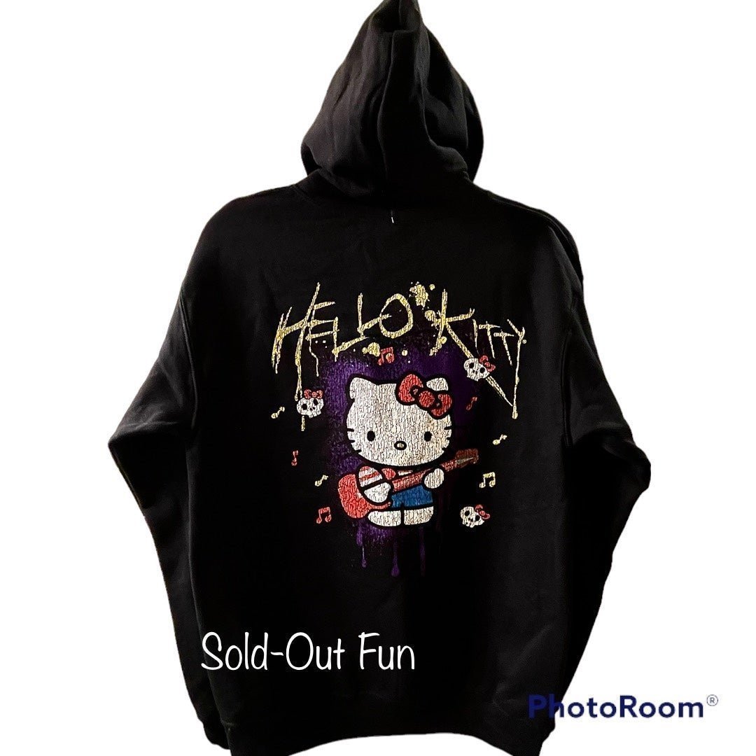 Goth hello kitty hoodie new arrivals