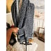 New Francesca’s Acrylic Fringe Hem Cozy Pocket Detail Stylish Shawl.